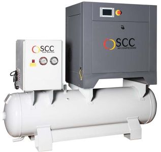 SCC Base 7 TD Schroefcompressor, frequentie geregeld